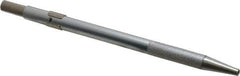 Made in USA - 5-1/2" OAL Retractable Pocket Scriber - Aluminum with Hardened Steel Point - Exact Tool & Supply