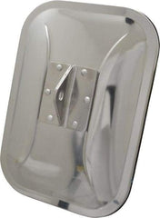 Value Collection - 10-1/2" Long to 7-1/2" Wide Automotive Low Mount Universal Replacement Mirror Head - Stainless Steel - Exact Tool & Supply