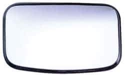 Value Collection - 8" Long to 4" Wide Automotive Clamp-On Convex Mirror - Stainless Steel - Exact Tool & Supply