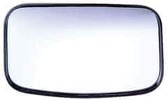 Value Collection - 8" Long to 4" Wide Automotive Clamp-On Convex Mirror - Stainless Steel - Exact Tool & Supply