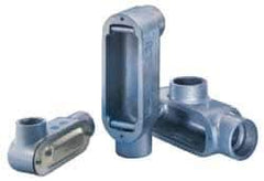 Cooper Crouse-Hinds - 1 Gang, (2) 2" Knockouts, Aluminum Rectangle Outlet Body - 10.71" Overall Height x 3.1" Overall Width x 3.41" Overall Depth - Exact Tool & Supply
