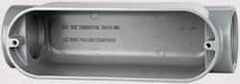 Cooper Crouse-Hinds - 1 Gang, (2) 2" Knockouts, Aluminum Rectangle Outlet Body - 10.71" Overall Height x 3.1" Overall Width x 3.41" Overall Depth - Exact Tool & Supply