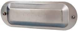 Cooper Crouse-Hinds - 2" Trade, Steel Conduit Body Cover Plate - Use with Form 5 Conduit Bodies - Exact Tool & Supply