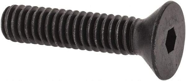 Value Collection - #12-24 UNC Hex Socket Drive, 82° Flat Screw - Alloy Steel, Black Oxide Finish, Fully Threaded, 1" OAL - Exact Tool & Supply