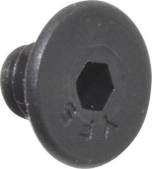 Value Collection - #6-32 UNC Hex Socket Drive, 82° Flat Screw - Alloy Steel, Black Oxide Finish, Fully Threaded, 3/16" OAL - Exact Tool & Supply