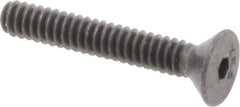Value Collection - #6-32 UNC Hex Socket Drive, 82° Flat Screw - Alloy Steel, Black Oxide Finish, Fully Threaded, 7/8" OAL - Exact Tool & Supply
