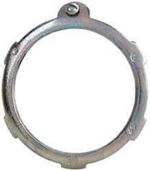 Cooper Crouse-Hinds - 2" Trade, Steel Threaded Rigid/Intermediate (IMC) Conduit Locknut - Noninsulated - Exact Tool & Supply