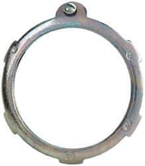 Cooper Crouse-Hinds - 2" Trade, Steel Threaded Rigid/Intermediate (IMC) Conduit Locknut - Noninsulated - Exact Tool & Supply