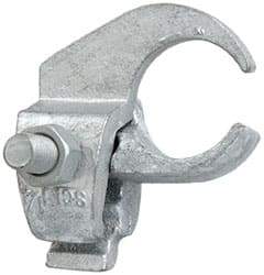 Cooper Crouse-Hinds - 1-1/4 Pipe, Iron, Electro Galvanized Conduit Clamp - Exact Tool & Supply