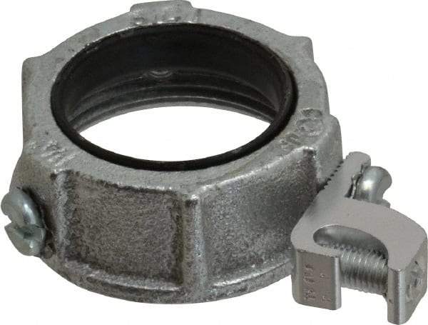 Cooper Crouse-Hinds - 1-1/4" Trade, Malleable Iron Threaded Rigid/Intermediate (IMC) Conduit Bushing - Partially Insulated - Exact Tool & Supply