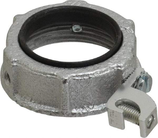 Cooper Crouse-Hinds - 1-1/2" Trade, Malleable Iron Threaded Rigid/Intermediate (IMC) Conduit Bushing - Partially Insulated - Exact Tool & Supply