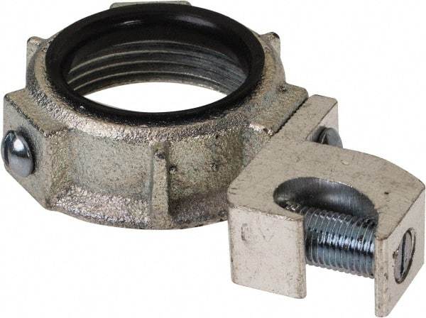 Cooper Crouse-Hinds - 1-1/4" Trade, Malleable Iron Threaded Rigid/Intermediate (IMC) Conduit Bushing - Partially Insulated - Exact Tool & Supply