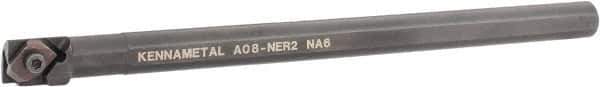 Kennametal - 18.54mm Min Bore Diam, 8" OAL, 1/2" Shank Diam, A-NE Indexable Boring Bar - N. Insert, Clamp Holding Method - Exact Tool & Supply