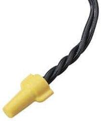 Ideal - 2, 18 to 3, 12 AWG, 600 Volt, Flame Retardant, Wing Twist on Wire Connector - Yellow, 221°F - Exact Tool & Supply