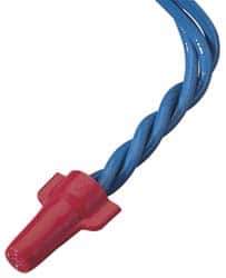 Ideal - 2, 18 to 4, 10 AWG, 600 Volt, Flame Retardant, Wing Twist on Wire Connector - Red, 221°F - Exact Tool & Supply