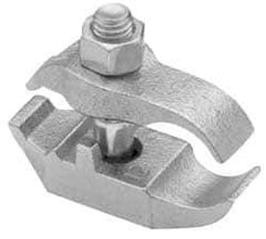 Cooper Crouse-Hinds - 1-1/2" Pipe, Malleable Iron, Electro Galvanized Conduit Clamp - 1 Mounting Hole - Exact Tool & Supply