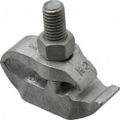 Cooper Crouse-Hinds - 1/2" Pipe, Malleable Iron, Electro Galvanized Conduit Clamp - 1 Mounting Hole - Exact Tool & Supply