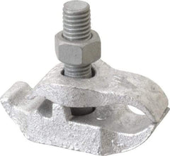 Cooper Crouse-Hinds - 3/4" Pipe, Malleable Iron, Electro Galvanized Conduit Clamp - 1 Mounting Hole - Exact Tool & Supply