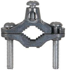 Cooper Crouse-Hinds - 8 to 2 AWG Compatible Dual-Nut Rod Clamp - Zinc, cUL Listed, UL File E6225, UL Listed - Exact Tool & Supply