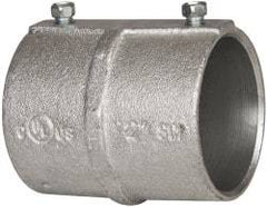 Cooper Crouse-Hinds - 2" Trade, Malleable Iron Set Screw Rigid/Intermediate (IMC) Conduit Coupling - Noninsulated - Exact Tool & Supply