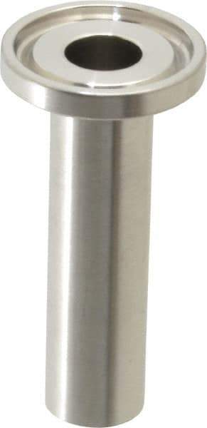 VNE - 1/2", Clamp Style, Sanitary Stainless Steel Pipe Welding Ferrule - Tube OD Connection, Grade 316/316L - Exact Tool & Supply