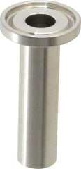 VNE - 1/2", Clamp Style, Sanitary Stainless Steel Pipe Welding Ferrule - Tube OD Connection, Grade 316/316L - Exact Tool & Supply