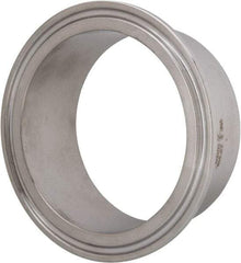 VNE - 2-1/2", Clamp Style, Sanitary Stainless Steel Pipe Welding Ferrule - Tube OD Connection, Grade 316/316L - Exact Tool & Supply