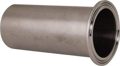 VNE - 2", Clamp Style, Sanitary Stainless Steel Pipe Tygon Hose Adapter - Tube OD Connection, Grade 304 - Exact Tool & Supply