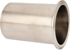 VNE - 3", Clamp Style, Sanitary Stainless Steel Pipe Tygon Hose Adapter - Tube OD Connection, Grade 304 - Exact Tool & Supply