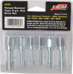 Lang - UNC, 3 & 4 Flute, Zinc Finish, Carbon Steel Tap Set - Right Hand Cut - Exact Tool & Supply