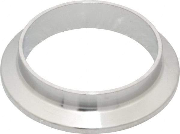 VNE - 2", Clamp Style, Sanitary Stainless Steel Pipe Short Welding Ferrule - Tube OD Connection, Grade 304 - Exact Tool & Supply