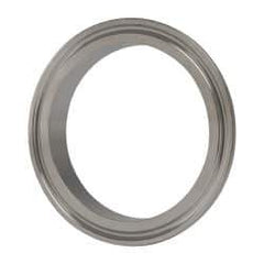 VNE - 2-1/2", Clamp Style, Sanitary Stainless Steel Pipe Short Welding Ferrule - Tube OD Connection, Grade 304 - Exact Tool & Supply