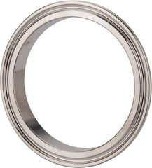 VNE - 3", Clamp Style, Sanitary Stainless Steel Pipe Short Welding Ferrule - Tube OD Connection, Grade 304 - Exact Tool & Supply