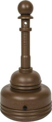 Eagle - 5 Qt Polyethylene Cigarette & Cigar Receptacle - 37-3/4" High - Exact Tool & Supply