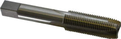 Interstate - 11/16-16 UNS, 3 Flute, Bright Finish, High Speed Steel Spiral Point Tap - Plug Chamfer, Right Hand Thread, 4-1/32" OAL, 1-13/16" Thread Length - Exact Tool & Supply