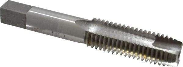 Interstate - 3/4-10 UNC, 3 Flute, Bright Finish, High Speed Steel Spiral Point Tap - Plug Chamfer, Right Hand Thread, 4-1/4" OAL, 2" Thread Length - Exact Tool & Supply
