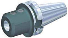 Kennametal - BT40 Taper, 1-1/4" Inside Hole Diam, 5" Projection, Straight Shank with Flat Adapter - Through Coolant - Exact Tool & Supply