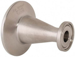 VNE - 1 x 1/2", Clamp Style, Sanitary Stainless Steel Pipe Concentric Reducer - Tube OD Connection, Grade 316/316L - Exact Tool & Supply