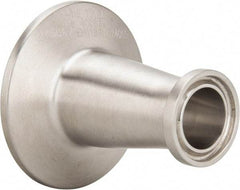 VNE - 1 x 3/4", Clamp Style, Sanitary Stainless Steel Pipe Concentric Reducer - Tube OD Connection, Grade 316/316L - Exact Tool & Supply