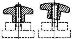 Jergens - Quick-Acting Knobs Type: Quick Lock Hand Knob Diameter (Inch): 1-1/8 - Exact Tool & Supply