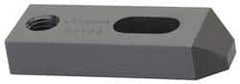 Jergens - 1" Stud, Low Carbon Steel, Plain Strap Clamp - 2" Travel, 10" OAL x 2" Wide x 1-1/2" High, Black Oxide Finish, Tapered Nose - Exact Tool & Supply