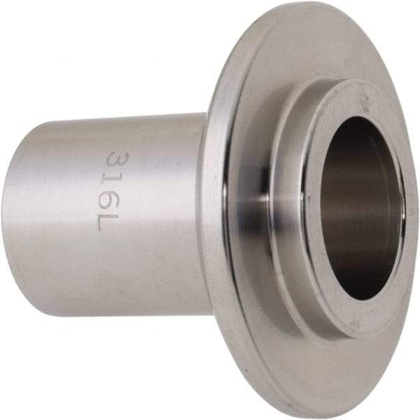 VNE - 1", E-Line Style, Sanitary Stainless Steel Pipe Long Welding Ferrule - Male Connection, Grade 304 - Exact Tool & Supply
