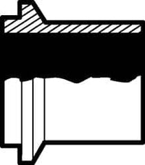 VNE - 2-1/2" E-Line Style Sanitary Stainless Steel Pipe Long Welding Ferrule - Exact Tool & Supply