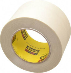 3M - 60 Yd Long x 3" Wide, Series 361, White Silicone Glass Cloth Tape - 7.5 mil Thick, 182 Lb/In Tensile Strength - Exact Tool & Supply