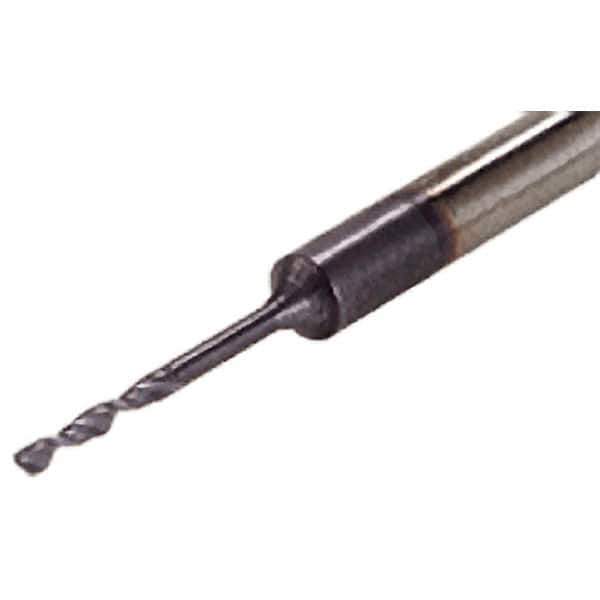 Iscar - 1.4mm 140° Solid Carbide Jobber Drill - TiAlN Finish, Right Hand Cut, Spiral Flute, Straight Shank, 46mm OAL, Standard Point - Exact Tool & Supply