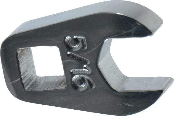 Proto - 5/16" 1/4" Drive Chrome Open End Crowfoot Wrench - 21/32" Head Diam x 1/4" Head Thickness - Exact Tool & Supply
