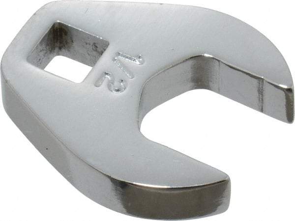 Proto - 1/2" 1/4" Drive Chrome Open End Crowfoot Wrench - 1-1/32" Head Diam x 1/4" Head Thickness - Exact Tool & Supply