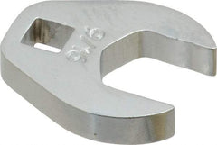 Proto - 9/16" 1/4" Drive Chrome Open End Crowfoot Wrench - 1-1/8" Head Diam x 1/4" Head Thickness - Exact Tool & Supply