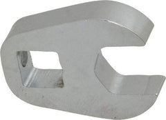 Proto - 1/2" 3/8" Drive Chrome Open End Crowfoot Wrench - 1.1" Head Diam x 1/4" Head Thickness - Exact Tool & Supply