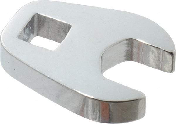 Proto - 9/16" 3/8" Drive Chrome Open End Crowfoot Wrench - 1.24" Head Diam x 1/4" Head Thickness - Exact Tool & Supply